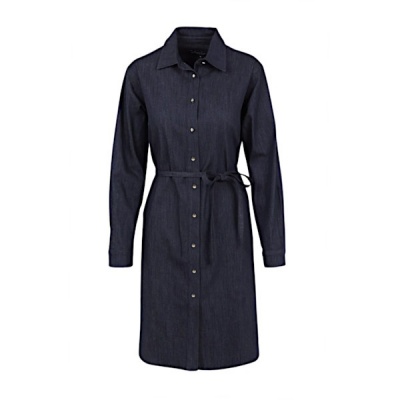 Elvira jurk Danna - Dark blue melange Foto van Elvira jurk Danna - Dark blue melange