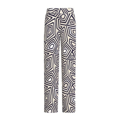 Foto van Batida broek 2405 - Cream Line Print