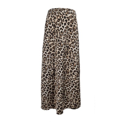 Foto van FOS rok Mea panter satijn - Camel