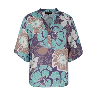 Foto van G-Maxx top Giselle - Gray grape/Green mint
