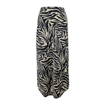Foto van FOS rok Mea zebra satijn - Zwart