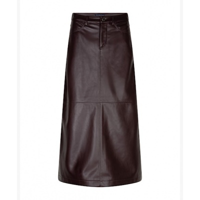 Foto van Red Button rok SRB5078 Aline faux leather - Burgundy