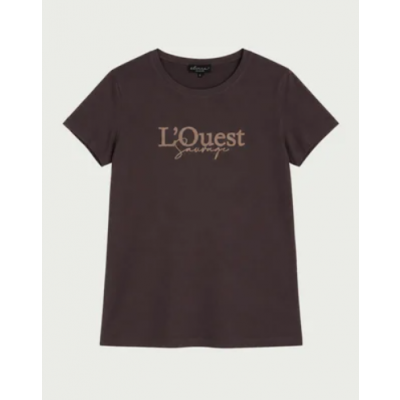 Foto van Elvira t-shirt L'Quest - Dark Coffee