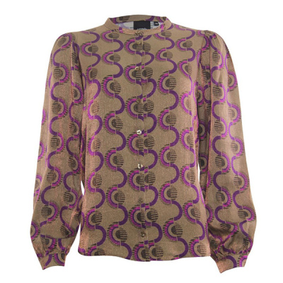 Foto van Poools blouse 333205 - Taupe