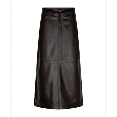 Foto van Red Button rok SRB5078 Aline faux leather - Espresso
