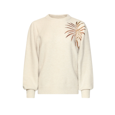 Foto van Smashed Lemon trui 26744 - Offwhite/Gold