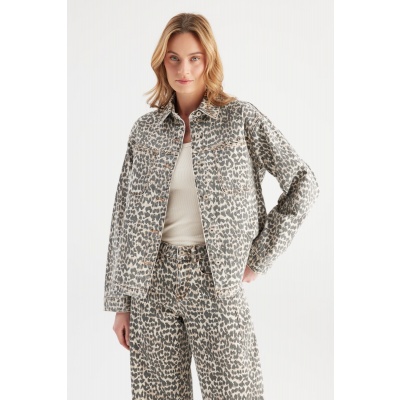 Foto van COJ Denim spijkerjasje Tamara - Leopard