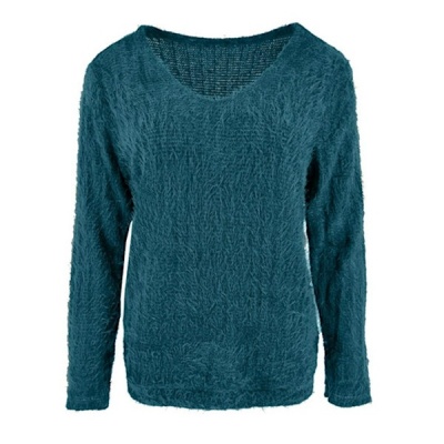 Foto van FOS trui Bella chenille - Petrol