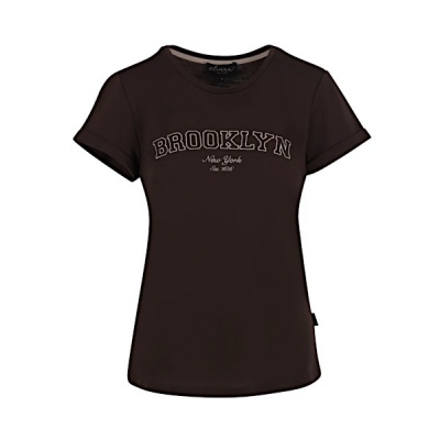 Elvira t-shirt Brooklyn - Dark brown Foto van Elvira t-shirt Brooklyn - Dark brown