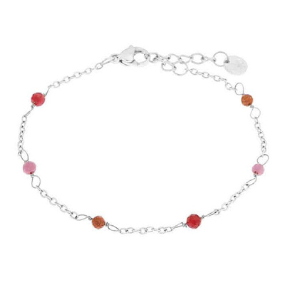 Foto van Label kiki armband Dottie ruby - silver