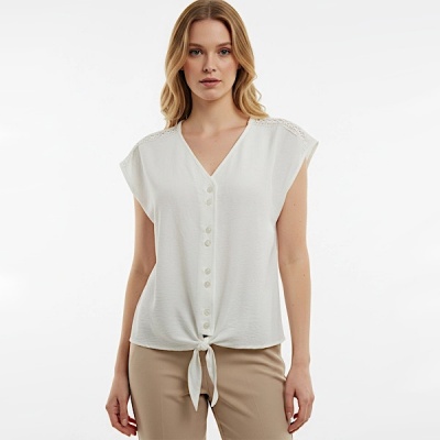 Foto van Batida blouse 2486 - Cream