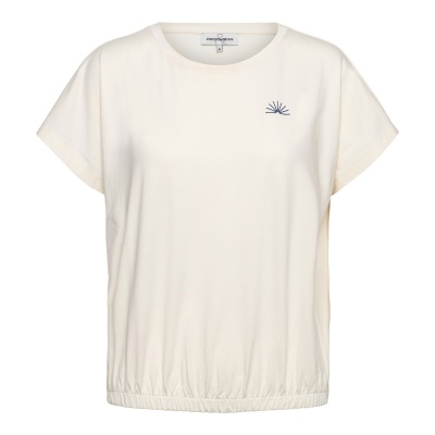 Foto van &Co Women t-shirt Tosca - Vanilla/ink Blue