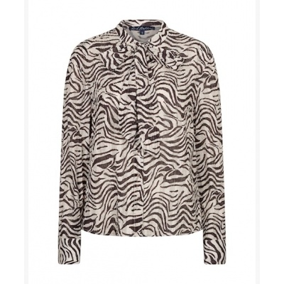 Foto van Red Button blouse SRB5061 Zebra - Espresso