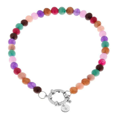 Foto van Label Kiki armband Disco beads silver