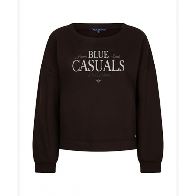 Foto van Red Button sweater SRB5129 Terry chestprint - Espresso