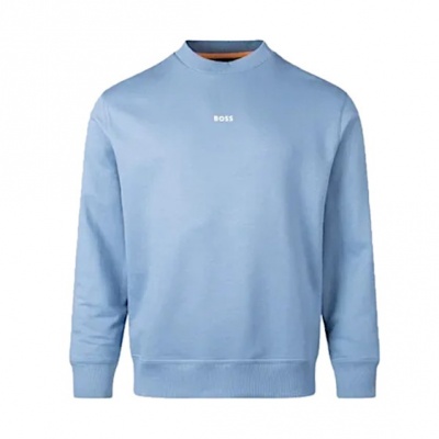Hugo Boss trui WeSmallcrew - Light blue 459 Foto van Hugo Boss trui WeSmallcrew - Light blue 459