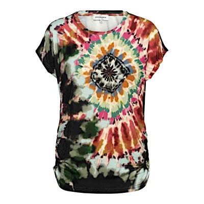 Foto van &Co Women top Vineeta tie dye - Green multi