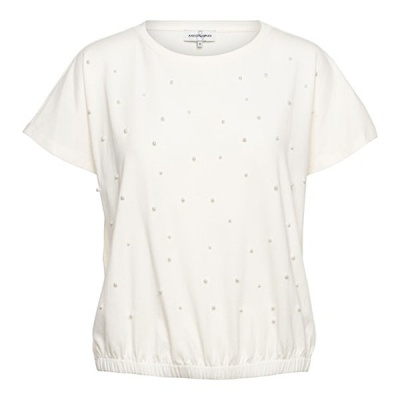 Foto van &Co Woman t-shirt Terese - Beige