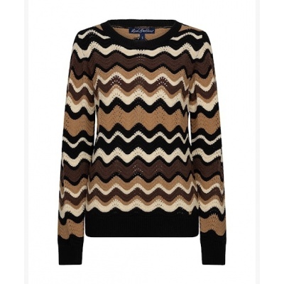 Foto van Red Button trui SRB5113 Fanny stripe - Black/Brown