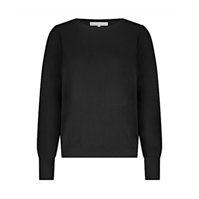 Foto van Red Button top SRB4750 Sweet puff sleeve - Black