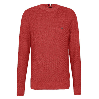 Foto van Tommy rectangular structure crew neck - Fireworks