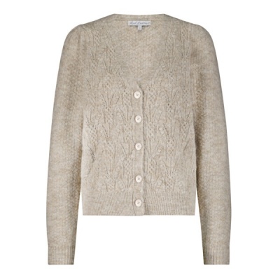 Red Button vest SRB4639 Ajour - Clay Foto van Red Button vest SRB4639 Ajour - Clay