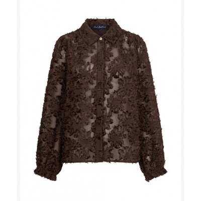 Foto van Red Button blouse SRB5010 - Brown