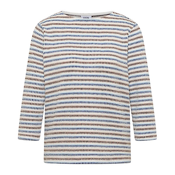 Cecil top 324668 - Sporty denim blue