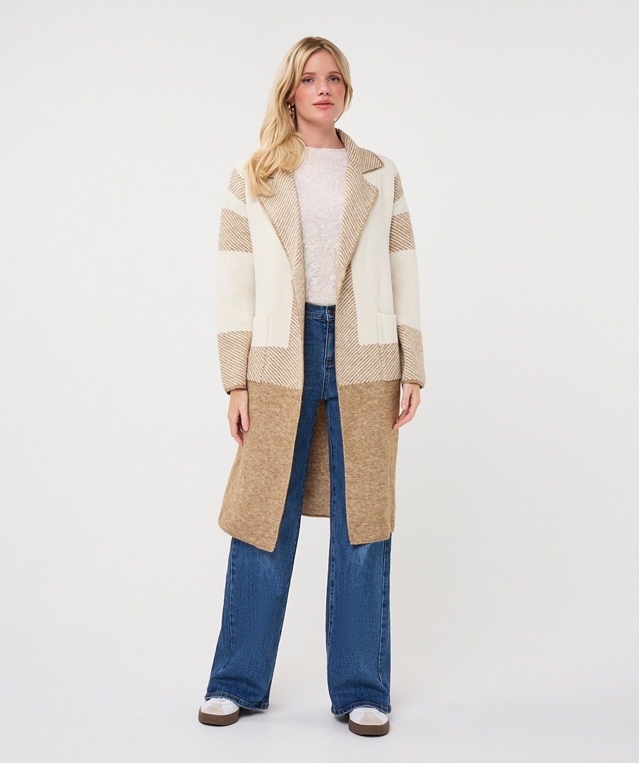 Esqualo vest F26-18510 - Sand melange