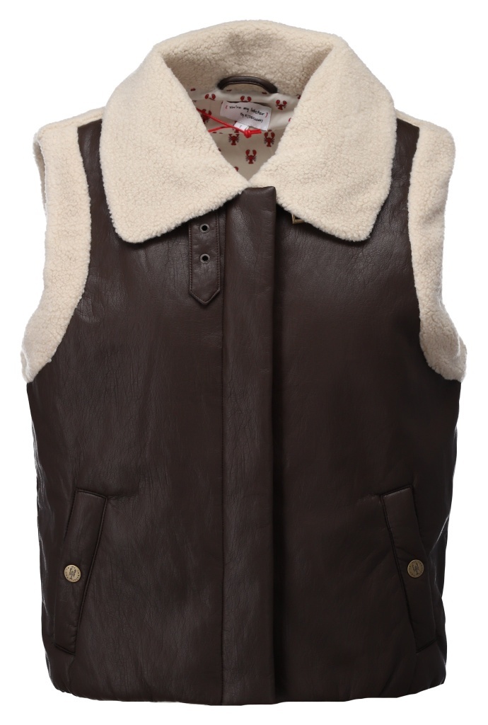 K-Design bodywarmer D752L-Chocolate brown