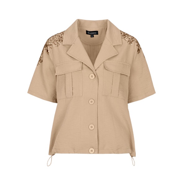 G-Maxx blouse Maeve-Kint camel