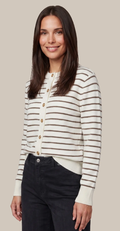 G-Maxx sweater Eibhlin - Woolwhite/Dark Barth