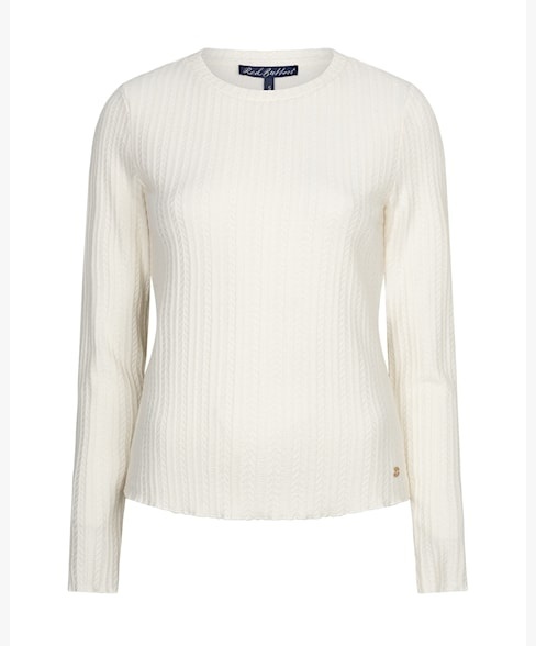 Red Button top SRB5162 - Offwhite-Ecru