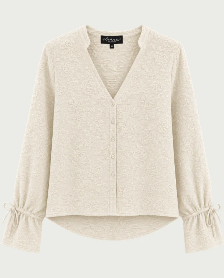 Elvira blouse Fiora - Ecru