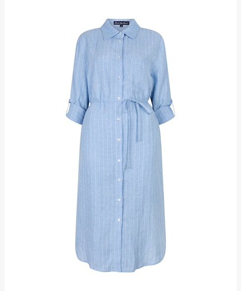 Red Button jurk SRB4774 Pinstripe - Light Blue