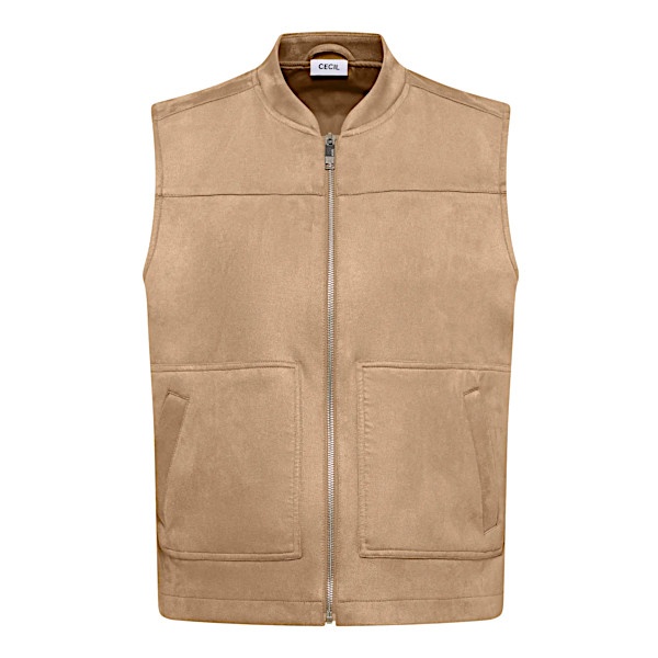Cecil vest velour 220306 - Golden Camel