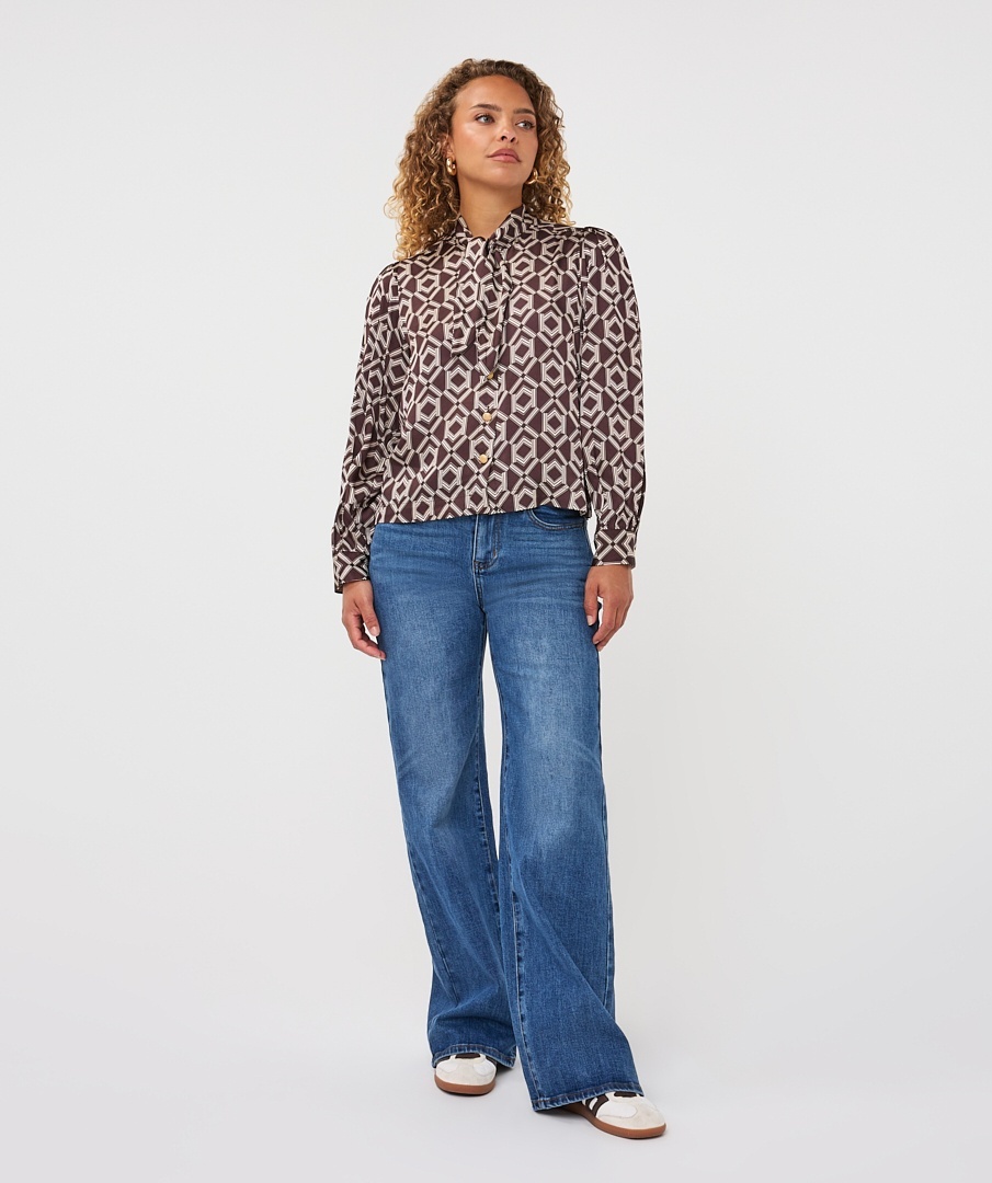 Esqualo blouse F26-14508 - Print