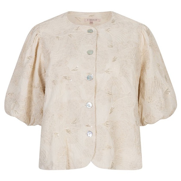 Esqualo top SP26-28005 - Ecru