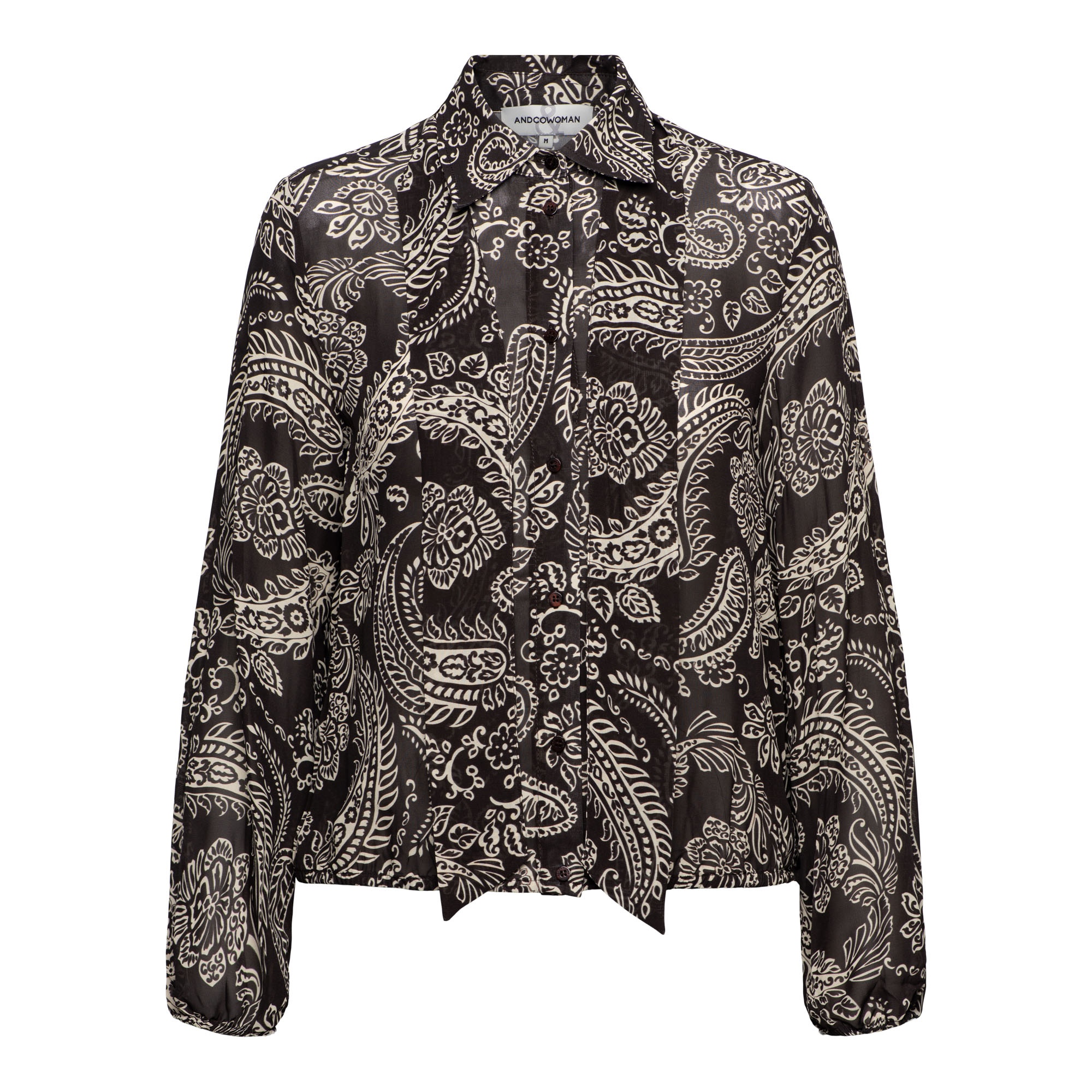 &Co Women blouse Alisha Polka - Dark chocolate &Co Women blouse Alisha Polka - Dark chocolate