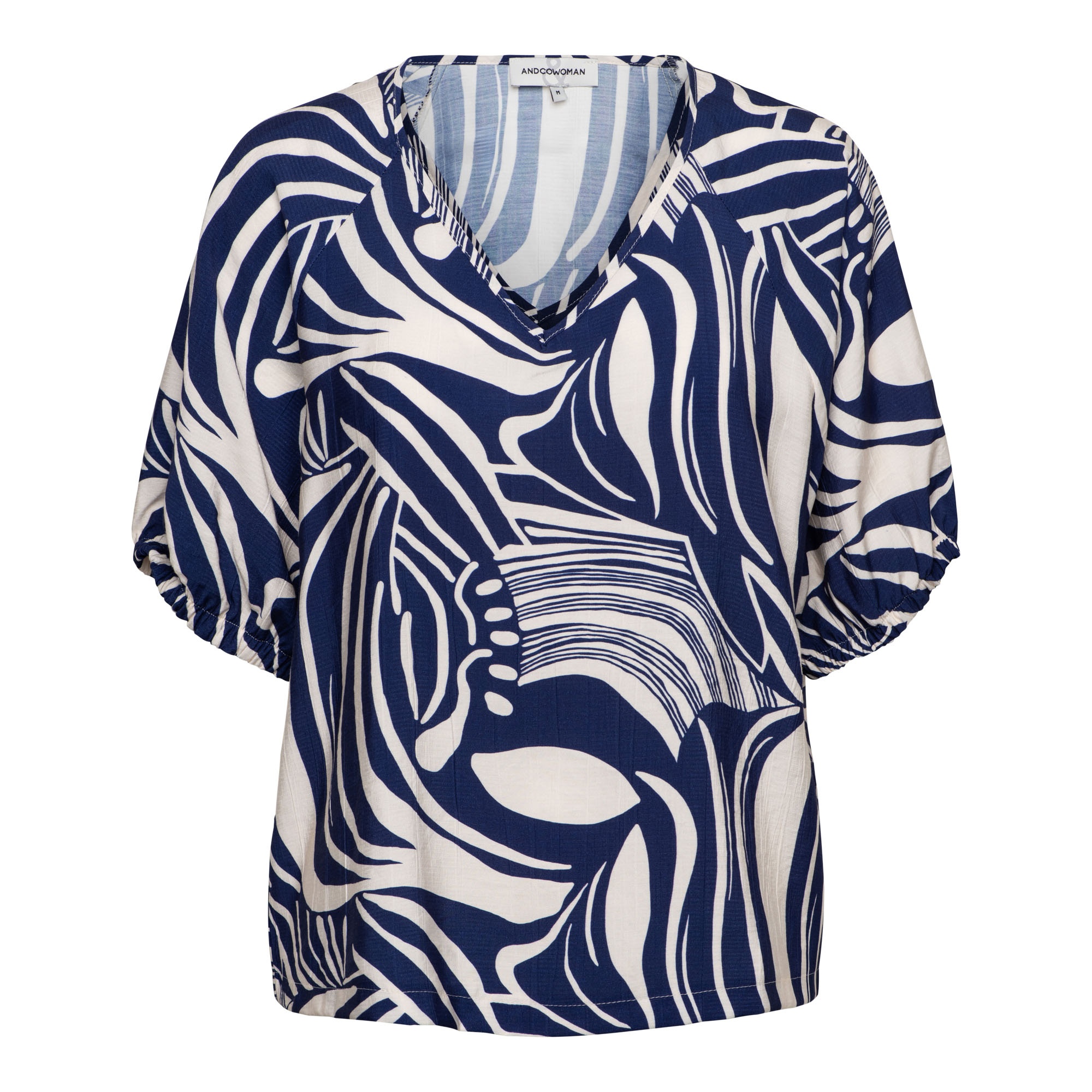 &Co Women top Amelie Weave - Blue multi