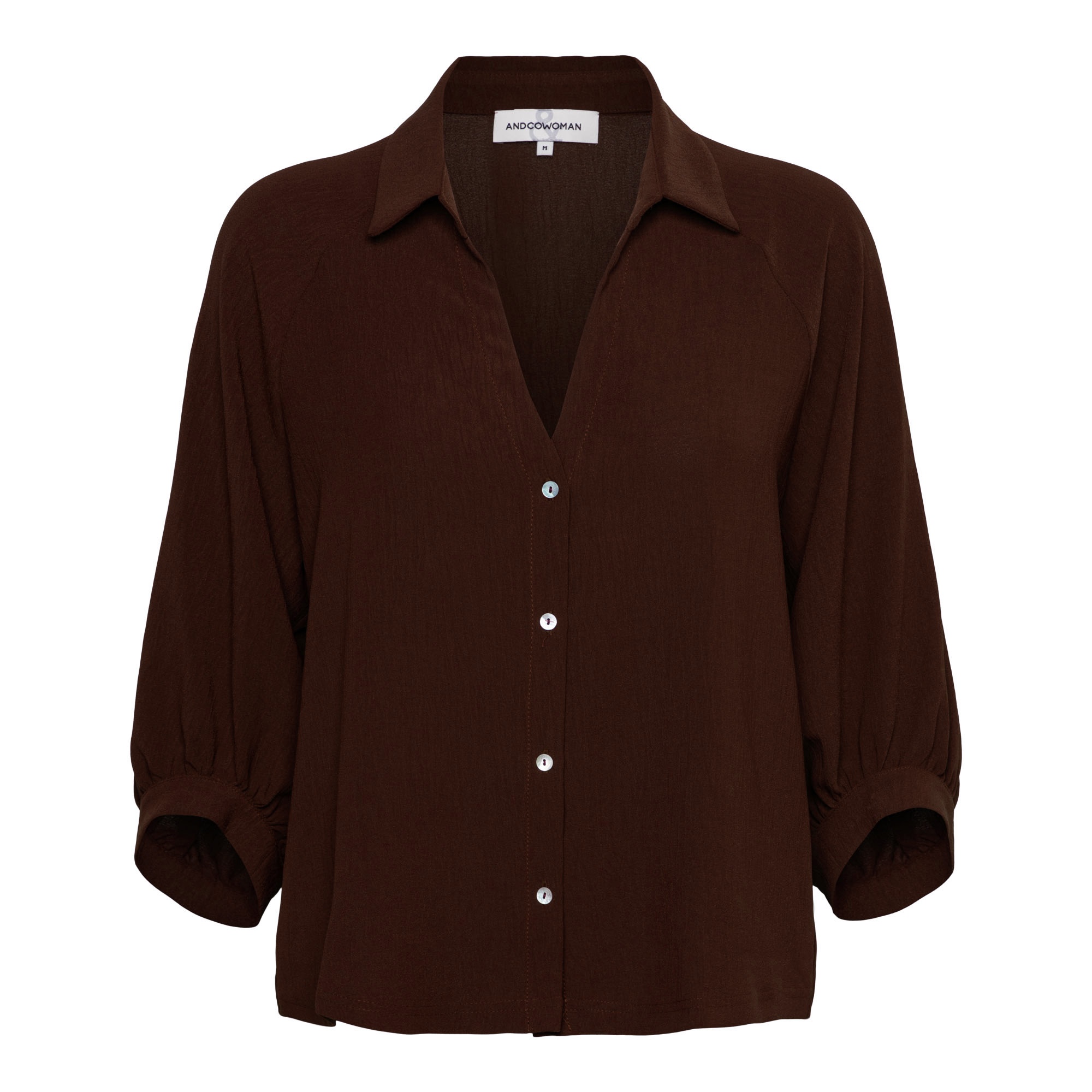 &Co Women blouse Marijke - Chocolate