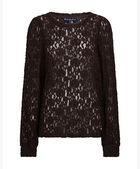 Red Button top SRB5068 - Lace Espresso
