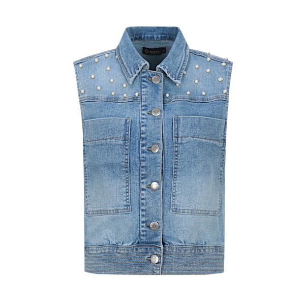 G-Maxx gilet Ferelith - Denim Light Blue