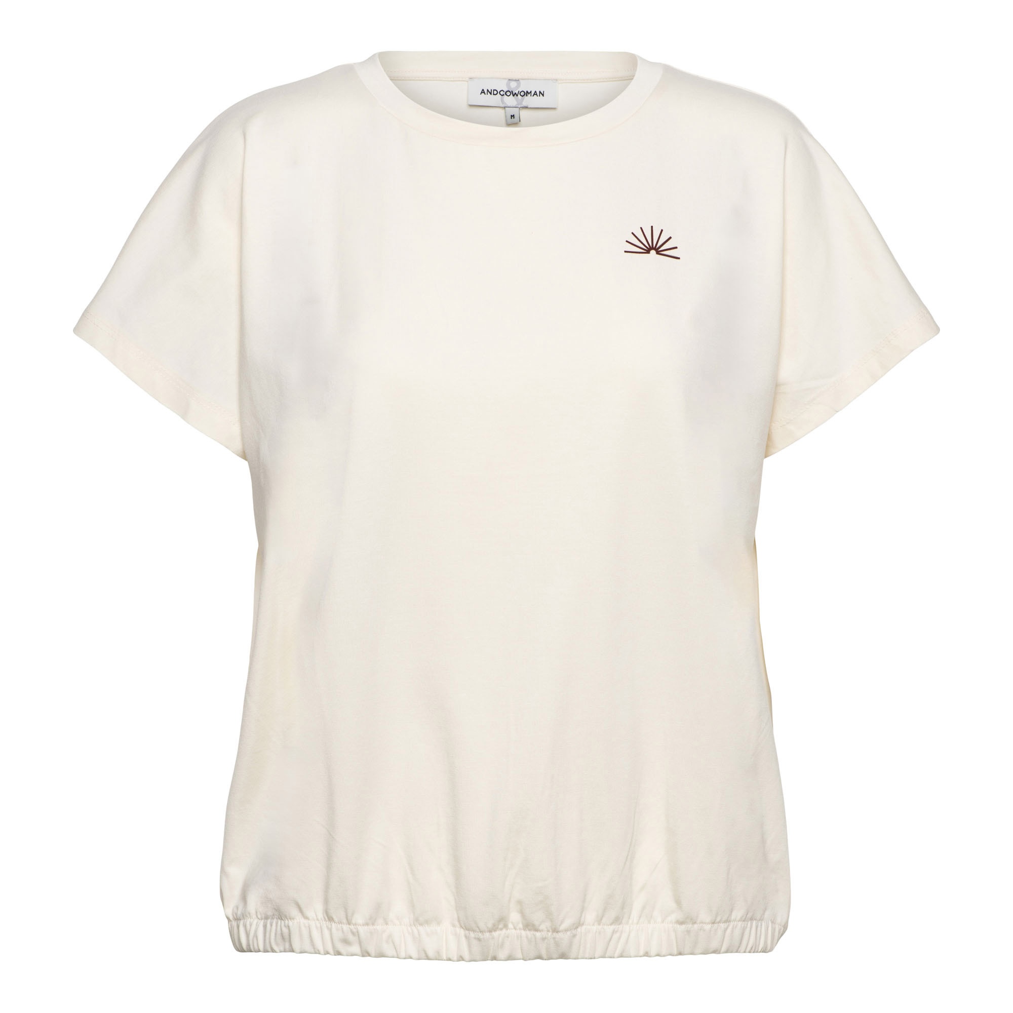 &Co Women t-shirt Tosca - Vanilla/Choco