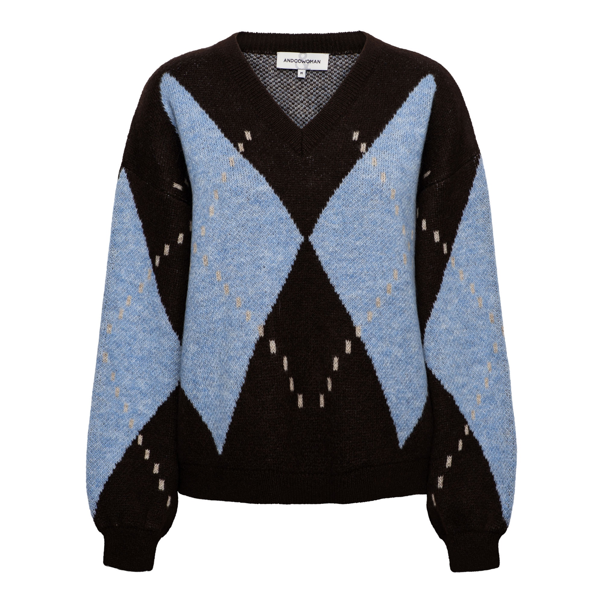 &Co Women trui Berber - Dark chocolate multi &Co Women trui Berber - Dark chocolate multi