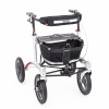 Afbeelding van Trionic Rollator Walker 12er | M/L | Zilver - Zwart - Zwart - Grijs | met rugsteun | met stokhouder