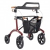 Afbeelding van Saljol | Rollator Allround | Breed model | Zitbreedte 52cm | Rood |