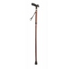 Afbeelding van Wandelstok | Opvouwbaar | Aluminium | Gezandstraald mat brons | TPR handvat | 70 - 80 cm