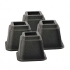 Afbeelding van Bed- en stoelverhogers | 13 cm | set van 4 | zwart