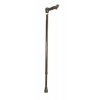 Afbeelding van Wandelstok met anatomische handgreep | Zwart | Links